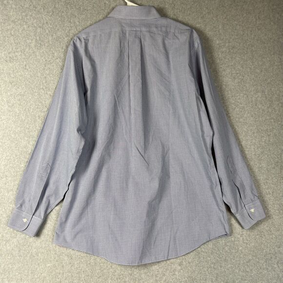 Brooks Brothers 1818 Classic Shirt Mens 16.5-34 Pin Check Long Sleeve Button Up - Picture 2 of 9